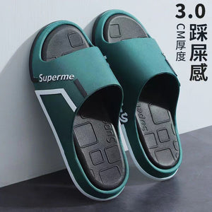 New arrival shit-feeling slippers for men, summer home indoor and outdoor non-slip bath casual flip-flops, outdoor sandals, wholesale