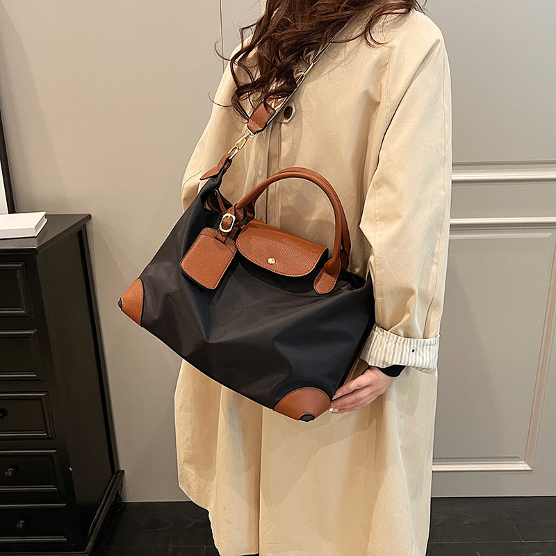 Nylon tote bag new fashionable large-capacity handbag casual shoulder messenger bag nylon waterproof travel bag