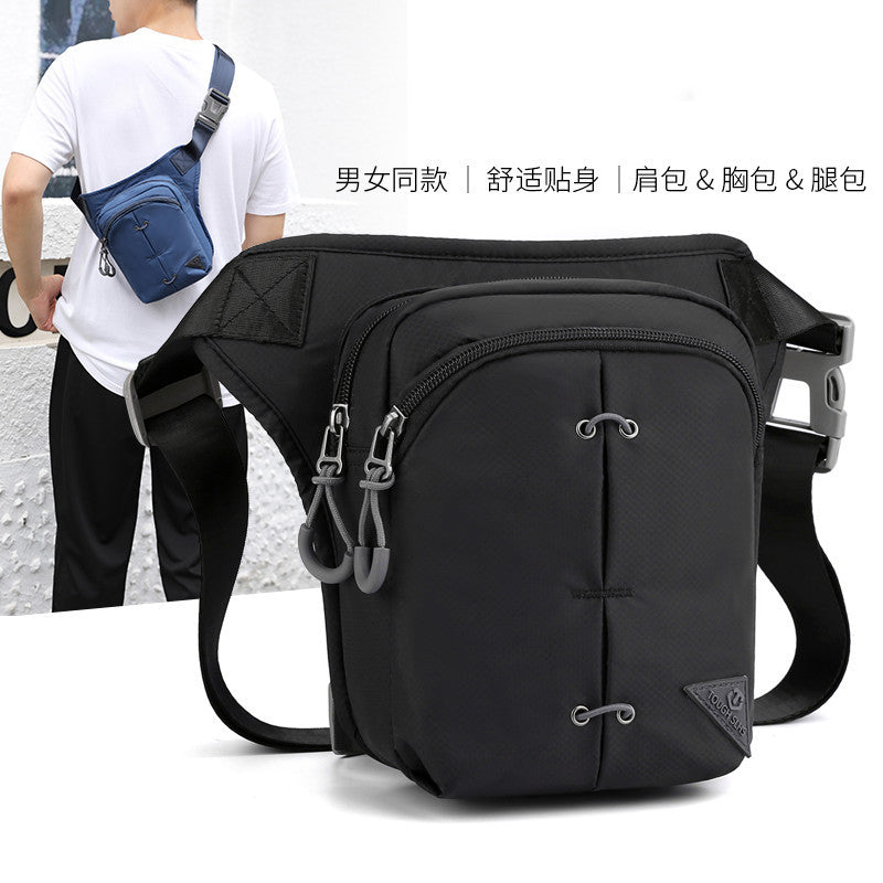 Cross-border special for new men's and women's outdoor leg bags, multi-functional sports fanny packs, travel shoulder messenger bags, cycling fanny packs