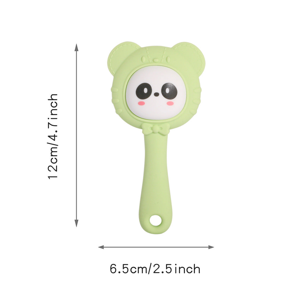 Cross-border new products, silicone, hand rattle, toothpaste, baby early education, puzzle, grasp training, baby can gnaw and grind teeth stick