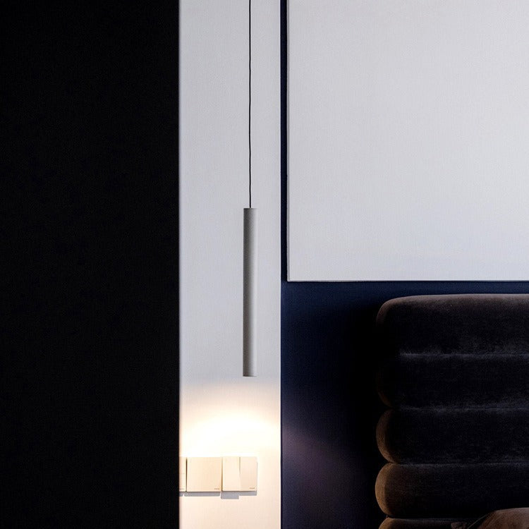 West Asia lighting bar long tube chandelier led cylindrical decorative single head spotlight dining room light living room chandelier spotlight