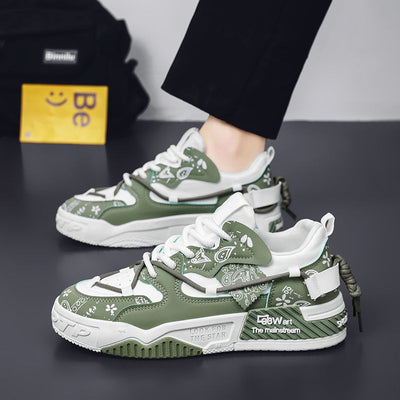 2025 new winter breathable skate shoes, trendy ins style, athletic casual running shoes, anti-slip sneakers for teenage boys