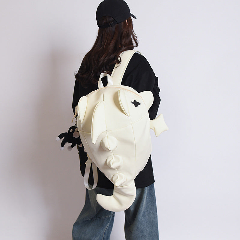 Shark backpack niche design cycling bag men and women whales motorcycle backpack helmet bag travel computer bag