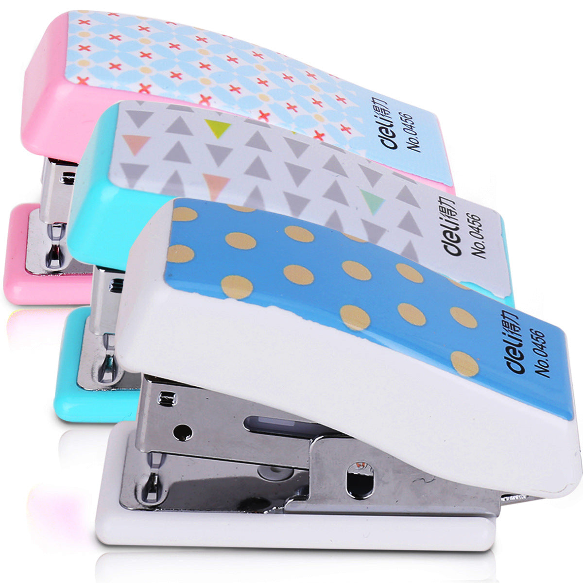Deli 0456 Stapler Set Mini Small Cute Cartoon Stapler Student Stationery Wholesale Portable
