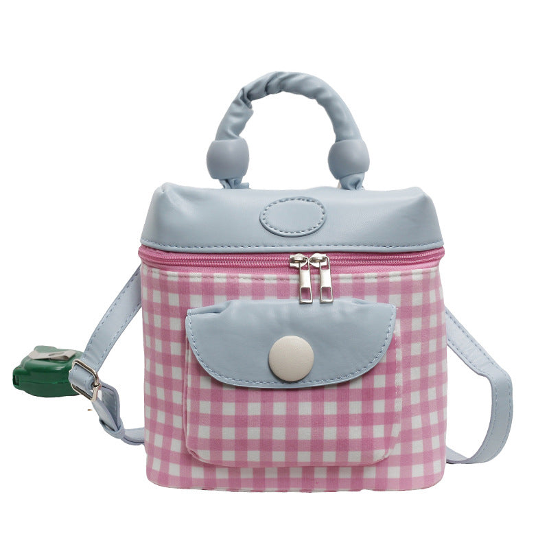 Niche Macaron color backpack cute women's new high-value sweet wind light luxury leisure commuter handbag