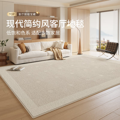 Cream style carpet living room bedroom large area full bed side blanket no-wash wipeable waterproof anti-fouling sofa coffee table mat