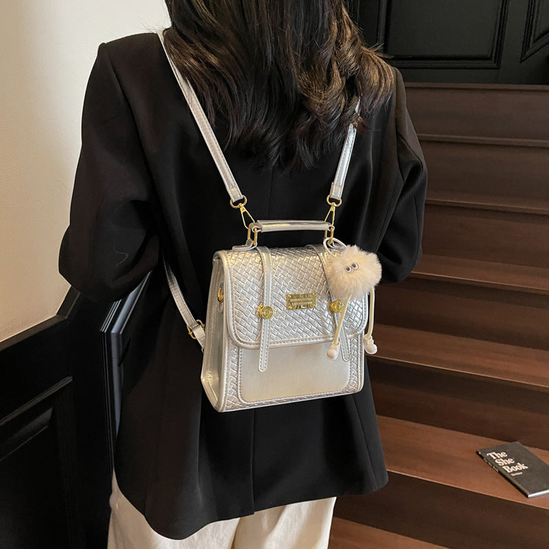 Cross-border backpack women's fashion versatile niche design sense 2025 new trend Korean version messenger bag travel backpack