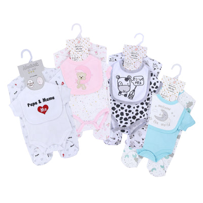 Newborn romper set - 100% cotton, class a, all-season baby clothes, infant & toddler footed romper, baby clothes