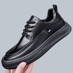 2025 new men's autumn soft-soled lightweight anti-slip casual shoes - versatile, breathable, trendy british style leather shoes for men