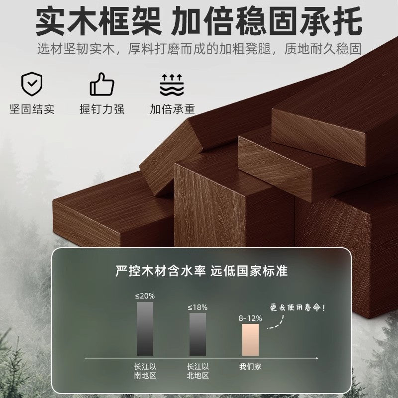 Children's solid wood rotating small chair Door shoe changing stool Coffee table bench Sofa stool Living room small stool Household low stool