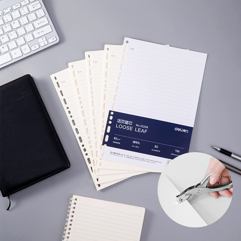 Deli 0114 Hand Punch Stainless Steel Single Hole Punch Machine Order Hand Punch Punch Binding Hole Wholesale