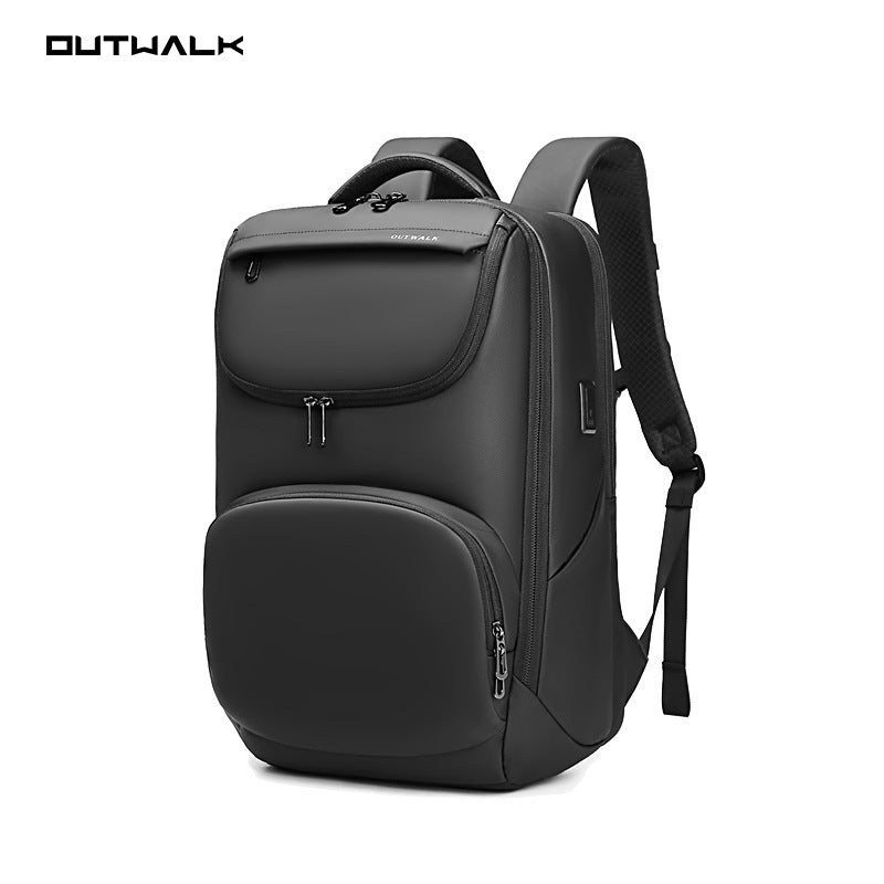 Outward/Off-the-Road Large Capacity Backpack Men's Multifunctional Computer Bag Business Commuter Leisure Travel Backpack