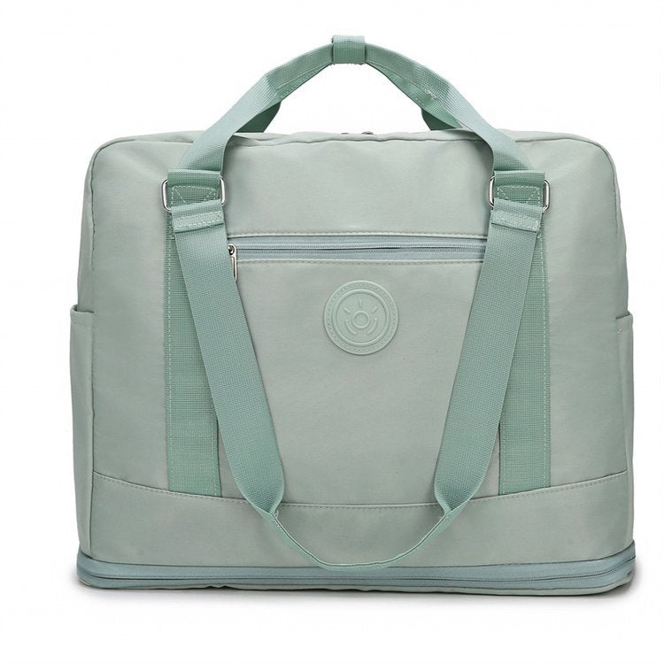 New expandable fitness bag, light luggage storage bag for short trips, large capacity cover, tie rod fashion travel bag.