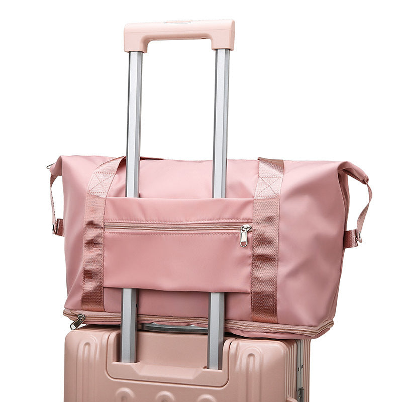 Expandable travel bag wholesale portable wet and dry separation fitness bag swimming yoga luggage bag messenger bag travel bag