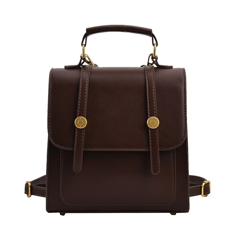 Foreign trade British style backpack women's 2023 new trendy summer retro multifunctional messenger bag casual small backpack