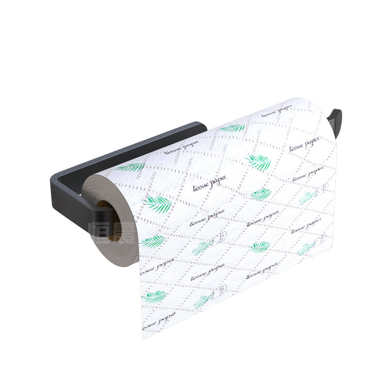 Paper hanger for kitchen tissue holder No punching plastic wrap Oil absorption Wall-mounted paper roll rod Cabinet storage rack