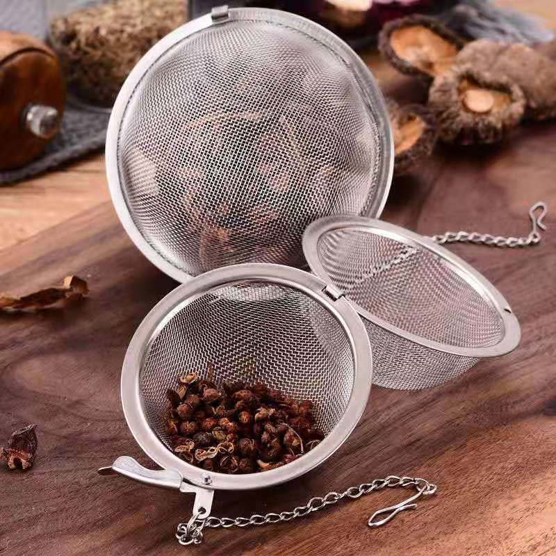 304 stainless steel seasoning ball household soup stew seasoning ball spice bag halogen material bag tea egg hot pot material bag
