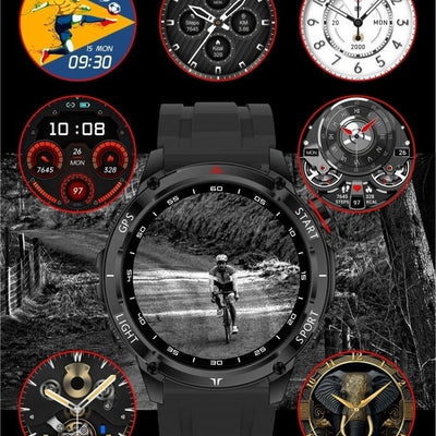 W10pro (gloryfitpro dual-band gps alipay outdoor altitude barometric compass nfc smart watch