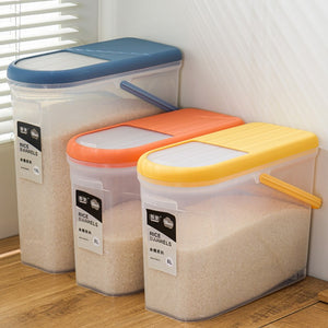 Household rice bucket insect-proof and moisture-proof sealed rice jar 10kg covered kitchen rice storage box flour rice storage box