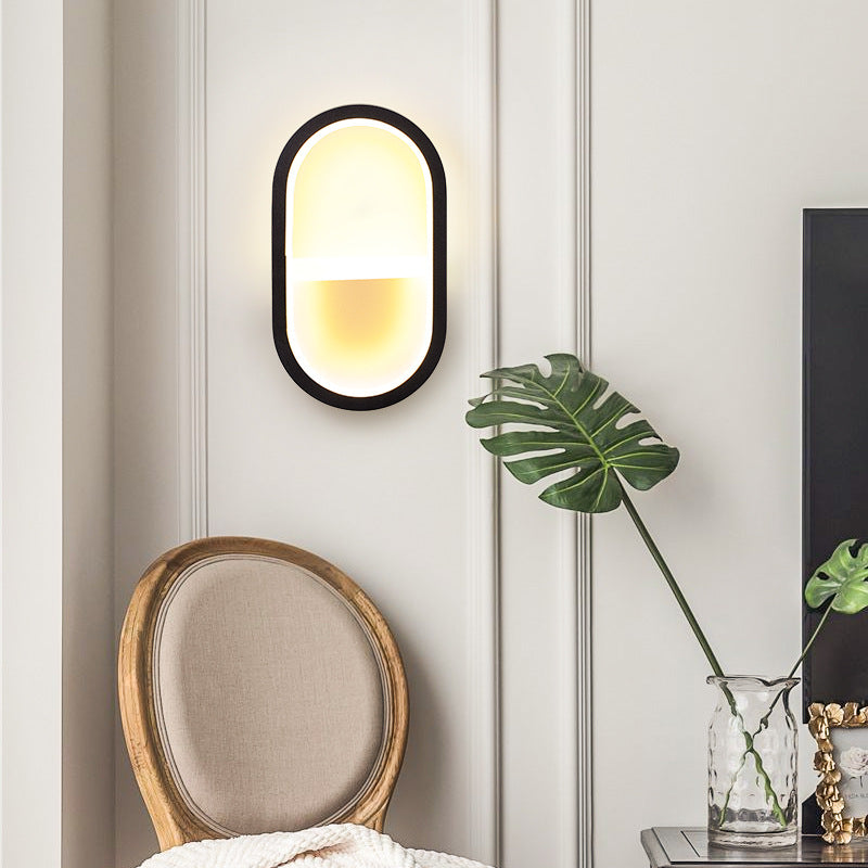 Zhongshan simple modern creative bedroom bedside lamp Nordic aisle living room wall lamp LED corridor background wall wall lamp