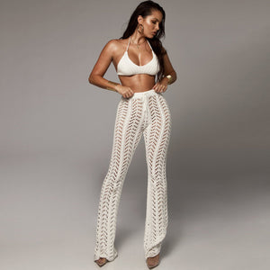European and american sexy women's nightclub hollow-out knit pants - hot selling crochet beach shorts on , , and