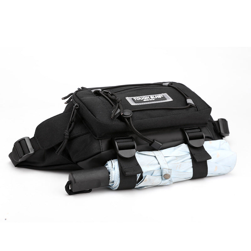 New trendy men's and women's oblique straddle chest bag night reflective large-capacity backpack outdoor sports fanny pack travel bag