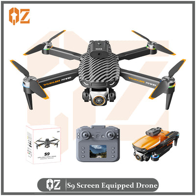 S9 drone professional hd aerial photography long-endurance screen display remote control aircraft quadcopter toy - cross-border