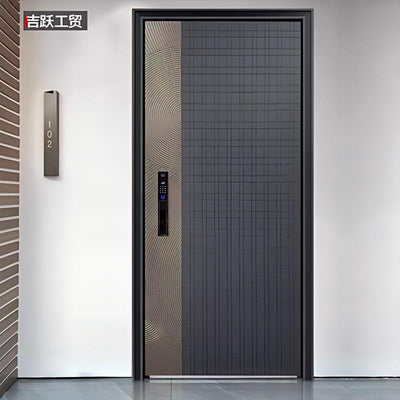 Cast aluminum door, class a security door, for home security entrance door, house door, project double door, heightened single door