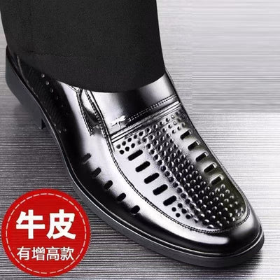 【military-grade leather shoes - premium quality】100% full grain cowhide leather, clearance sale! soft sole leather shoes for men, perfect for casual and business wear