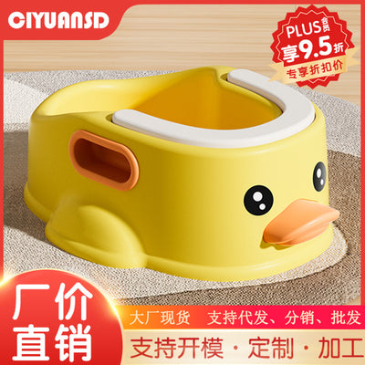 Kids' potty training seat - baby & toddler toilet trainer - gentle cleansing for little girls & boys - sit-down design, no squatting required