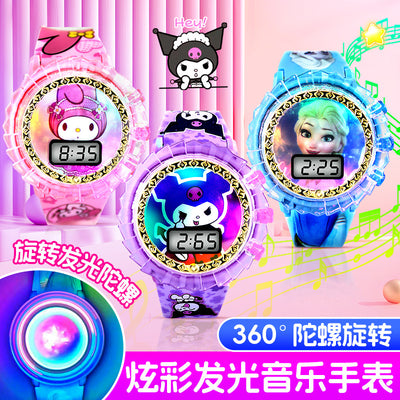 New sanrio colorful light-up children's electronic watch - my melody & hello kitty - perfect gift for kindergarten & elementary school boys & girls