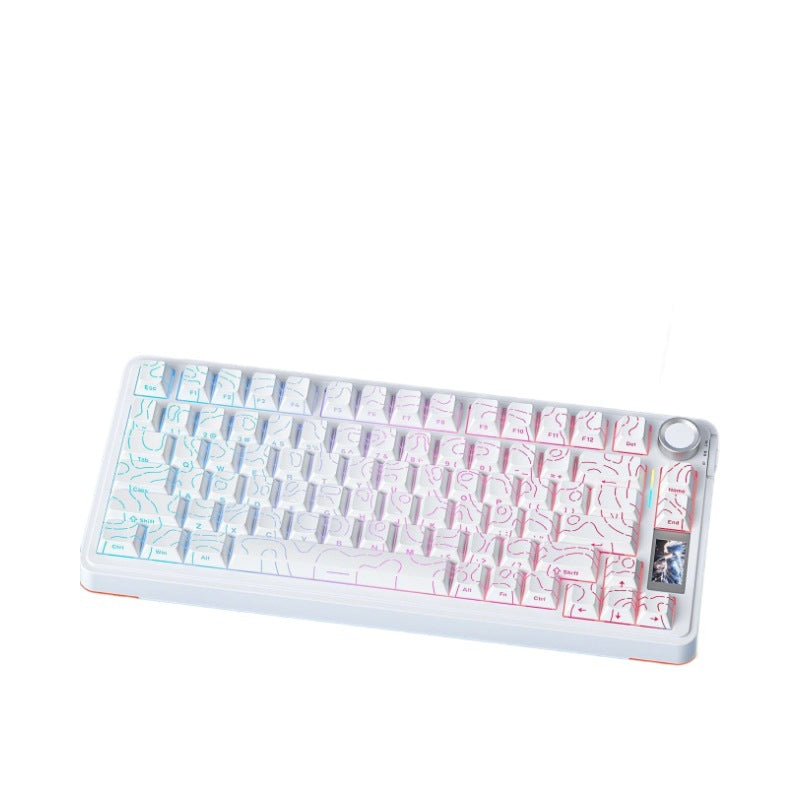 Wireless mechanical keyboard Customized three-mode connection gas structure Full key hot swap RGB lighting e-sports office