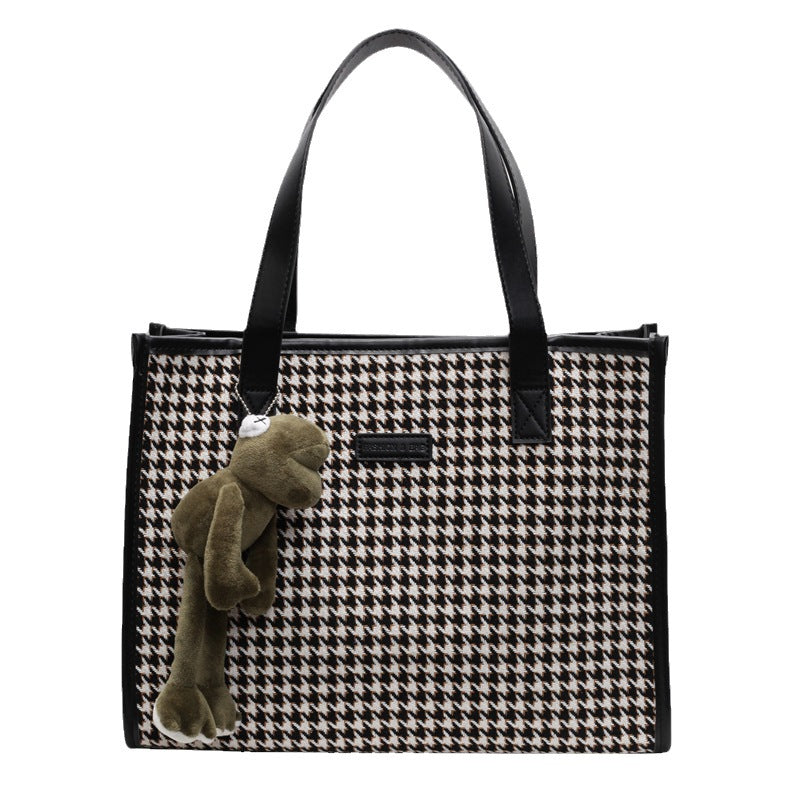 Canvas bag women's large capacity 2025 new autumn versatile shoulder bag cloth bag leisure class commuter tote bag