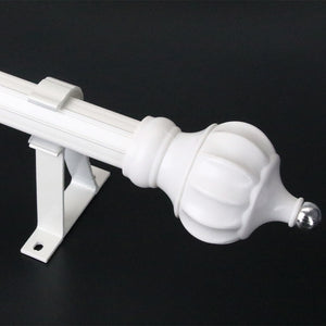Thickened aluminum alloy curtain rod roman rod rose gold ivory white gold single rod double rod curtain rod factory direct sales