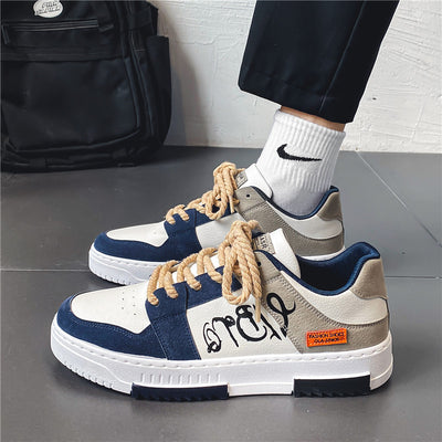 2025 spring new korean style trendy men's shoes, versatile sneakers for teenagers and students, popular athletic casual shoes