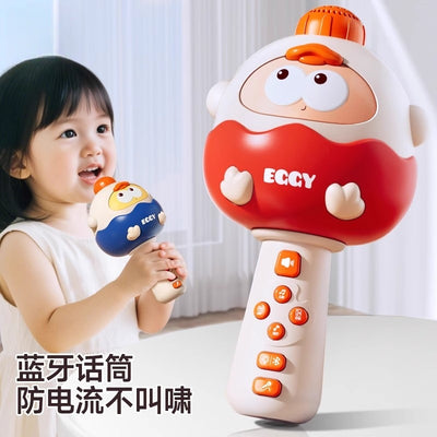 Kids' early education wireless bluetooth microphone karaoke singing machine speaker all-in-one microphone toy baby singing machine