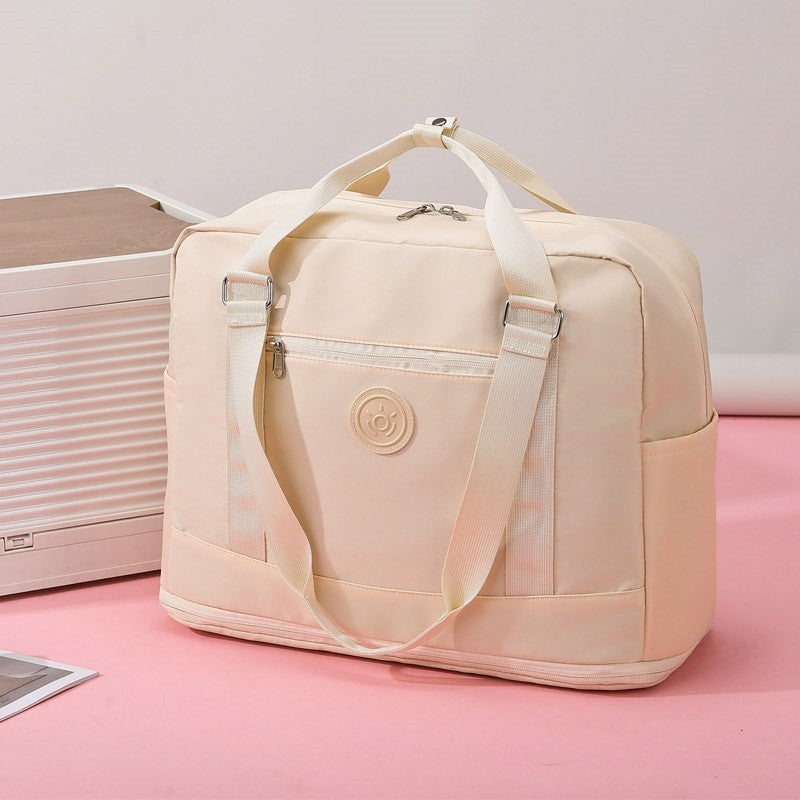 New expandable fitness bag, light luggage storage bag for short trips, large capacity cover, tie rod fashion travel bag.