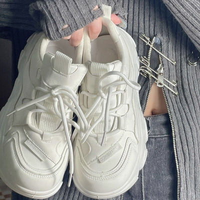 Best sellingthick soledad shoes women's spring & fall hong kong style ins trend retro 2026 new arrivaleasiest for match height increasing casual sports shoes