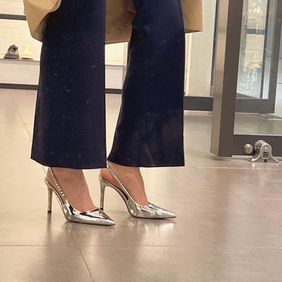 2024 new pointed-toe rhinestone silver high heels - elegant women's stiletto pumps, heels, and sandals - trendy ins style
