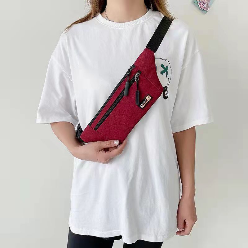 New fanny pack women's large-capacity multi-function anti-splashing water cashier business bag outdoor travel fashion mobile phone bag men