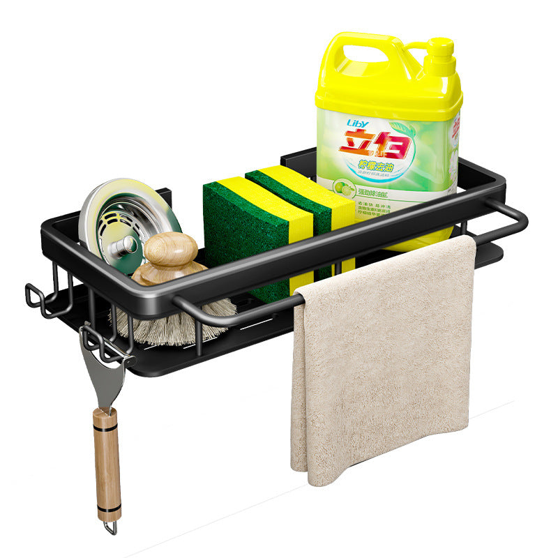 rag rack, kitchen storage rack, shelf, household seasoning rack, sink, sponge drain basket, wall-mounted sink artifact