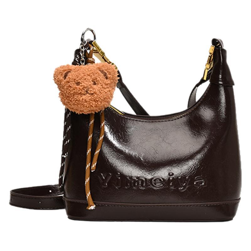 Casual fashion texture bag women's large capacity 2025 new simple niche design shoulder bag commuter dumpling bag