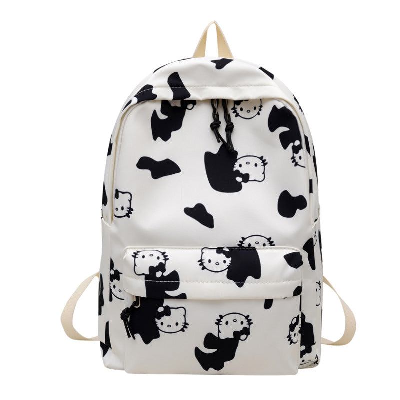 New ins small fresh and cute backpack, primary and secondary school students college style schoolbag, large capacity, light and simple backpack