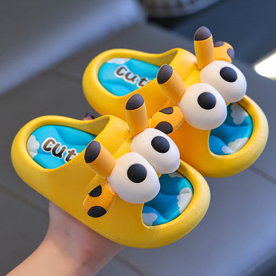 2024 new kids' cloud slippers: cute, non-slip, soft-soled summer slides for bath and home - wholesale