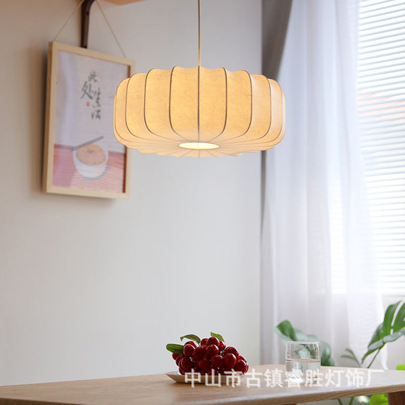 Xiaohongshu pumpkin chandelier master bedroom room modern simple restaurant Internet celebrity LED lighting Zhongshan home decoration lighting