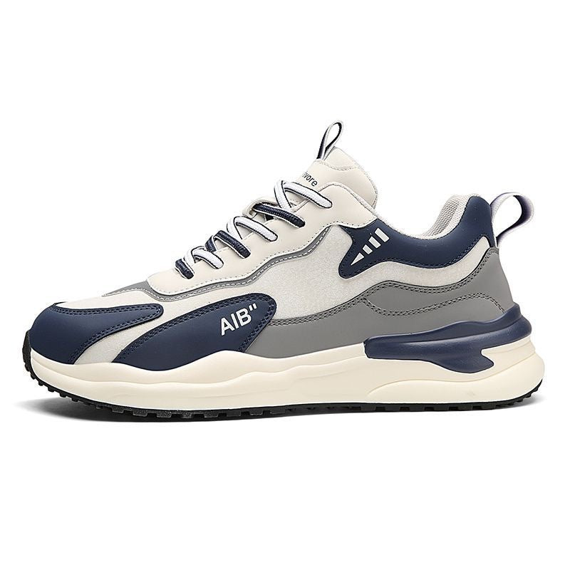 2024 summer men's shoes new breathable shoes men's sports shoes Korean version trendy versatile platform casual dad shoes