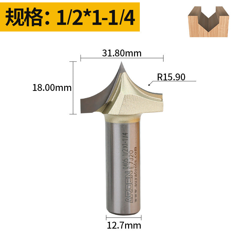 雅登尖嘴雕刻刀木工铣刀电木铣开槽刀具修边机刀头雕刻机锣刀镂铣