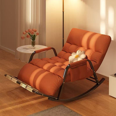 Rocking chair double recliner for home lazy chair plaid reclining living room rocking chair popular casual adult sofa chair
