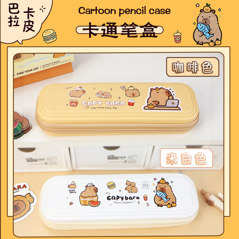 Pencil case large capacity high value kapibara student stationery box female simple style pencil case junior high school female super beautiful