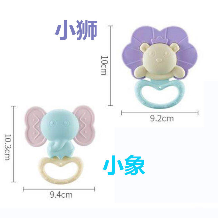 Bulk rattle can be boiled teeth bite baby rattle hand ring ball bulk bed hanging bell baby toy accessories
